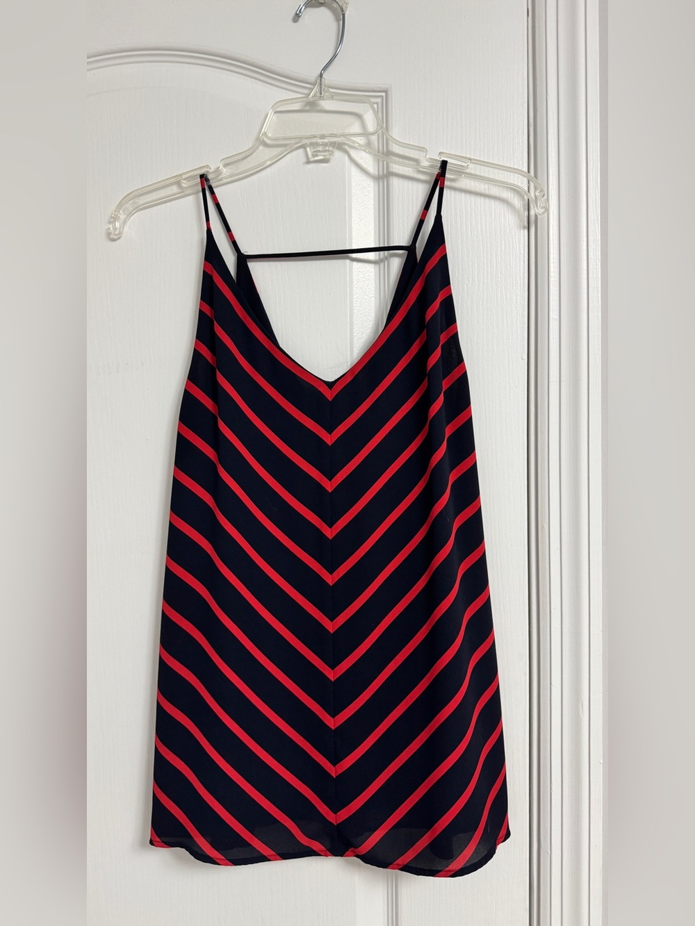 Loft dark navy and red tank top